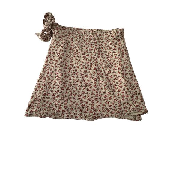 American Eagle Tan floral Skirt XS - Picture 1 of 2